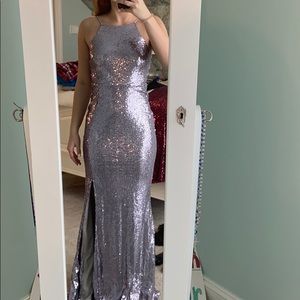 purple prom dress